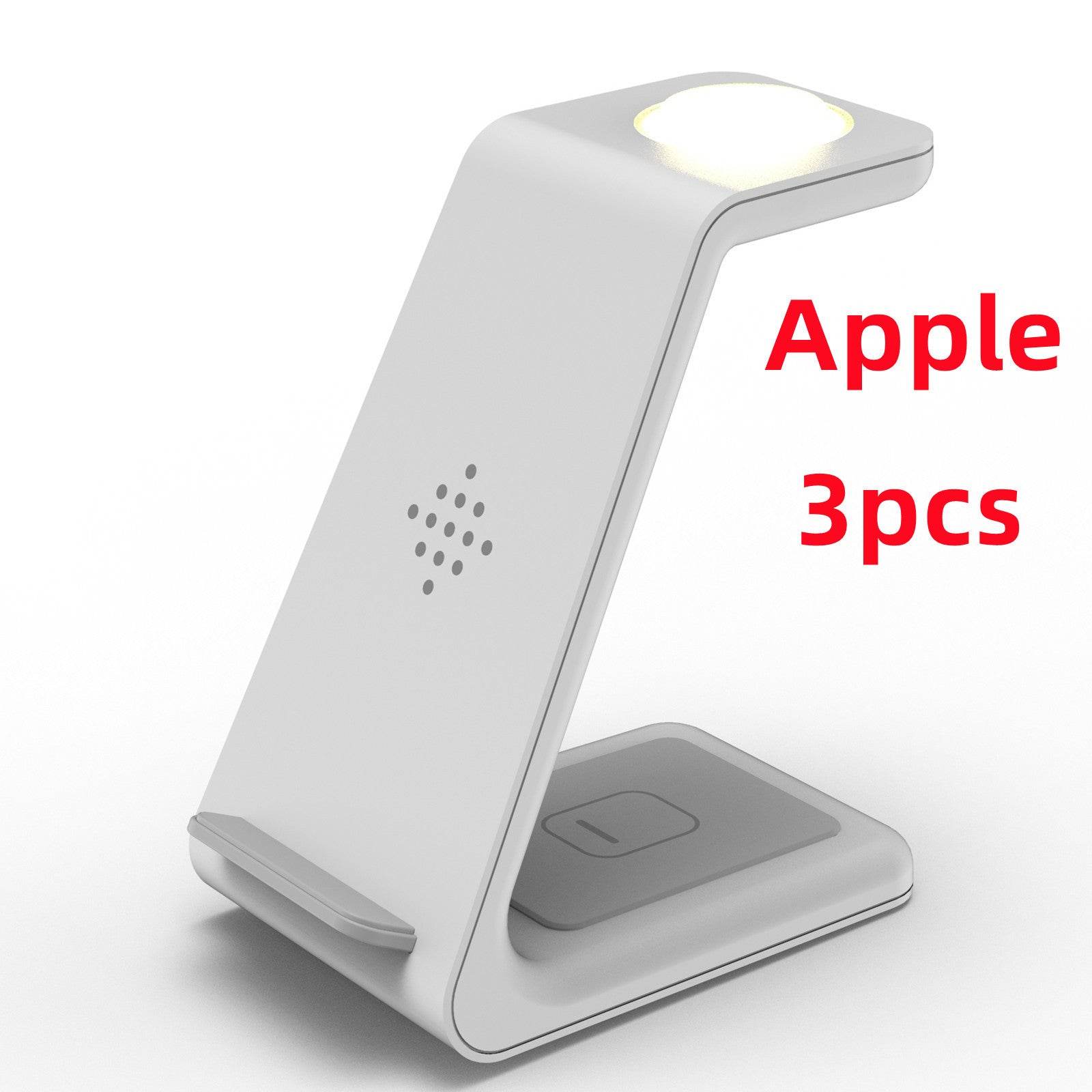 3 In 1 Fast Charging Station Wireless Charger Stand Wireless Quick Charge Dock For Phone Holder - Mubimart