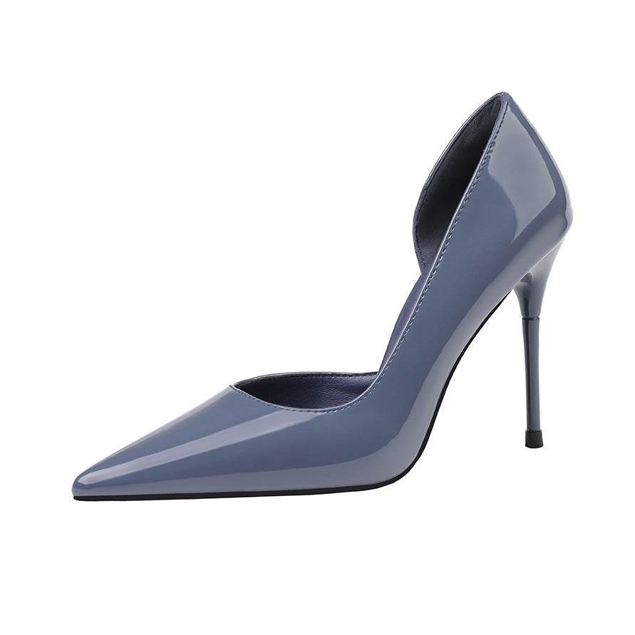 Pointed-toe High-heeled Shoes With Hollow Stilettos - Mubimart