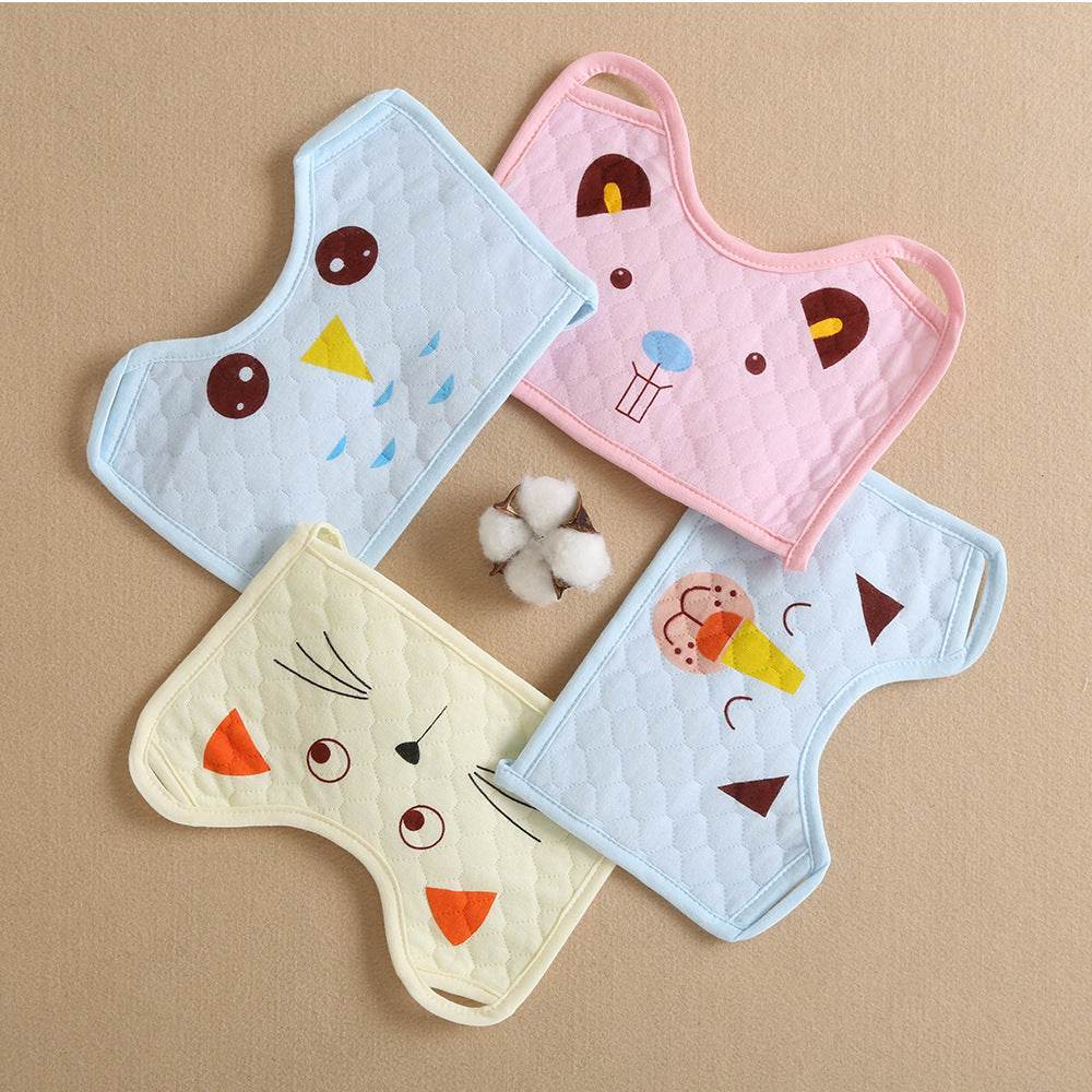 Baby Bib Square Bib Mask Style Cartoon - Mubimart