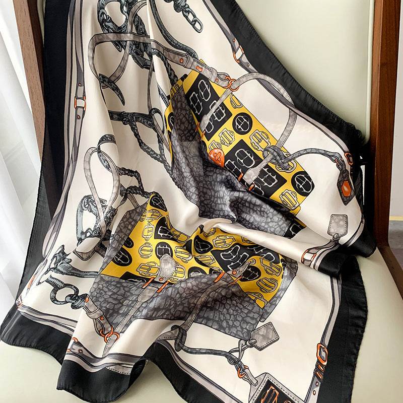 Printed Silk Scarves Gift Company Annual Meeting - Mubimart