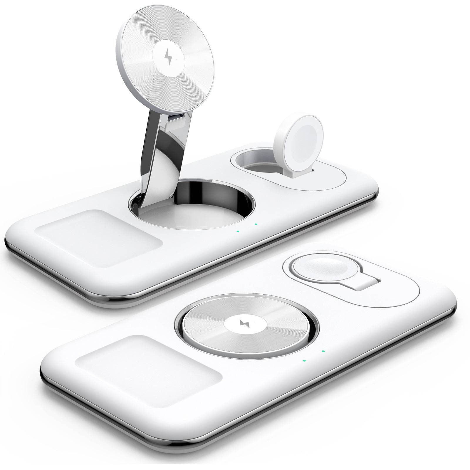 Folding Magnetic Wireless Charger Charger Desktop Bracket - Mubimart