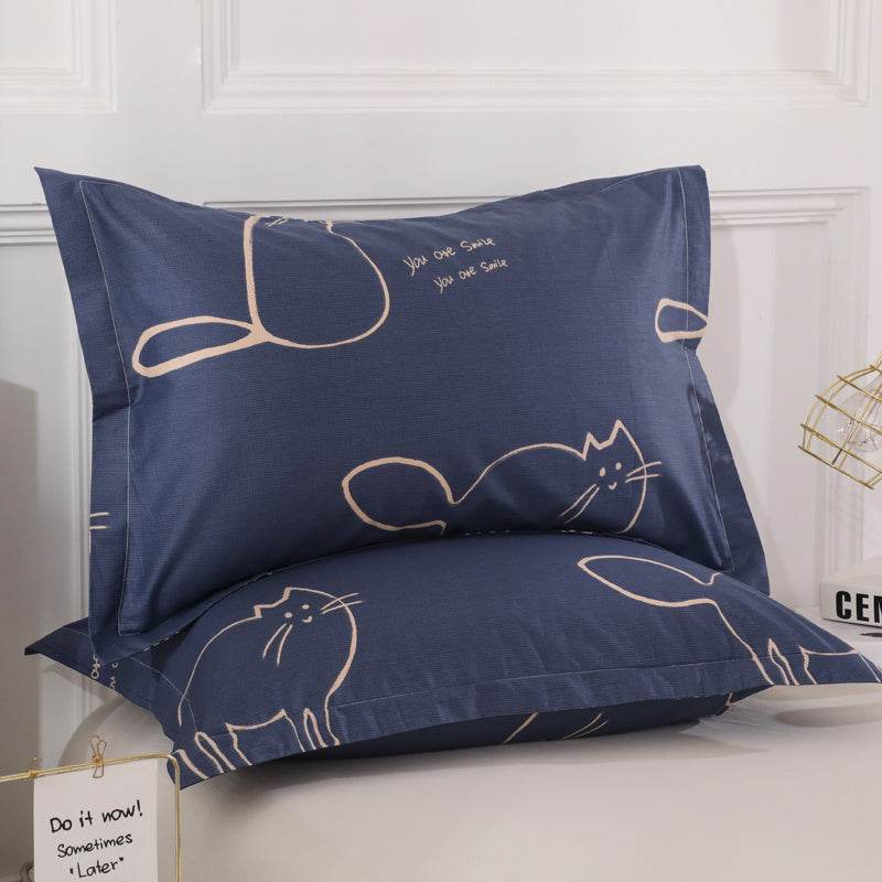 Pair Of Pure Cotton Pillowcases - Mubimart