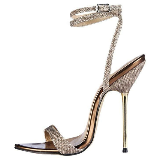 Women's Sexy Strappy High Heel Sandals - Mubimart