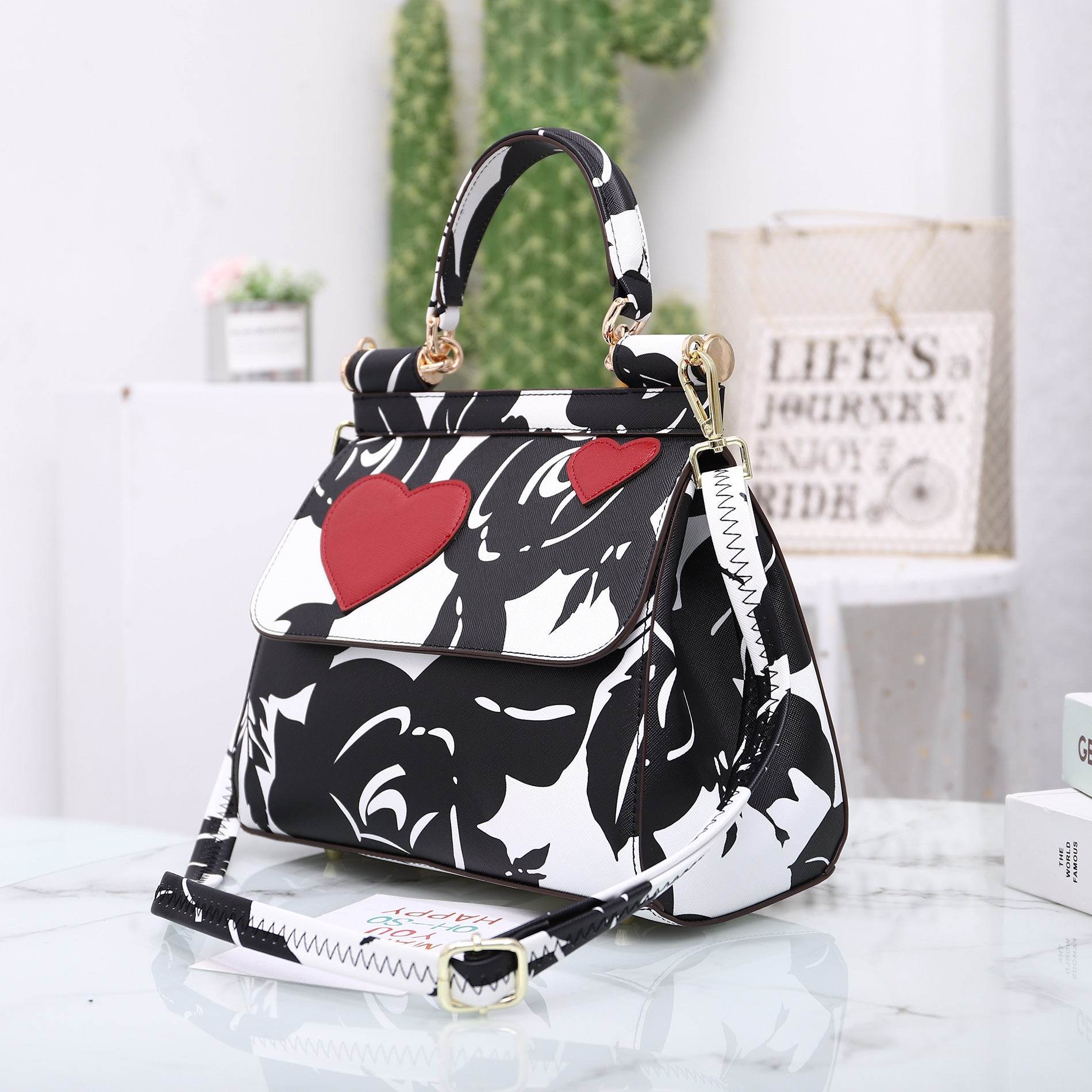 fashiion DG Ladies Bag Printing Handbag Box Designer Bag - Mubimart