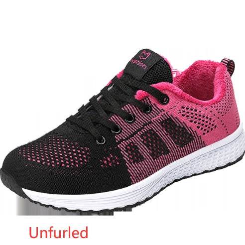 New Style Sports Shoes Women Flying Woven Mesh Women's Shoes Sports Shoes - Mubimart