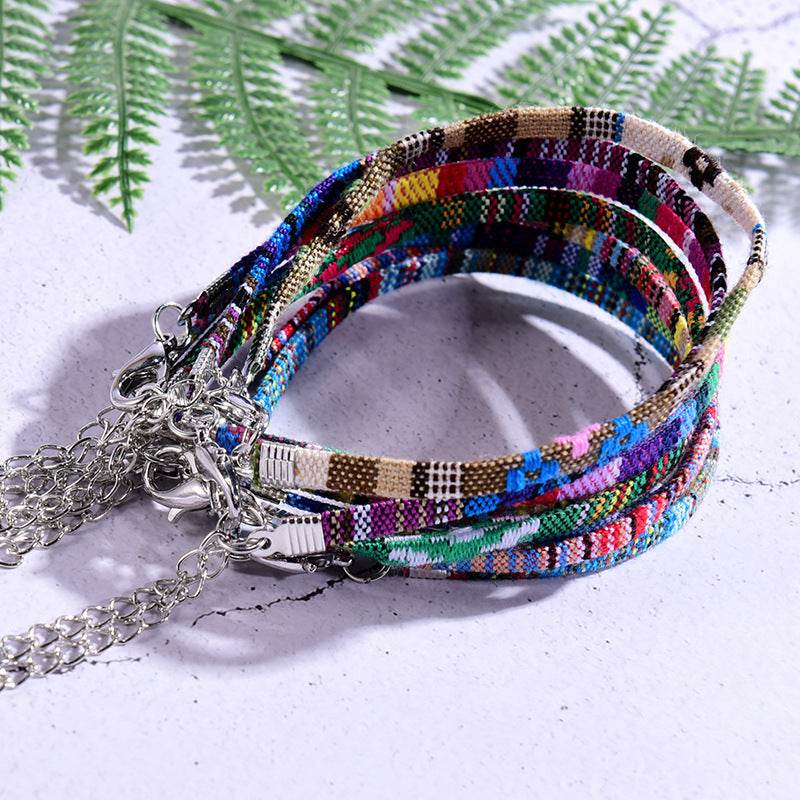 Chain Bohemian Color Ankle Bracelet String Handmade Jewelry - Mubimart