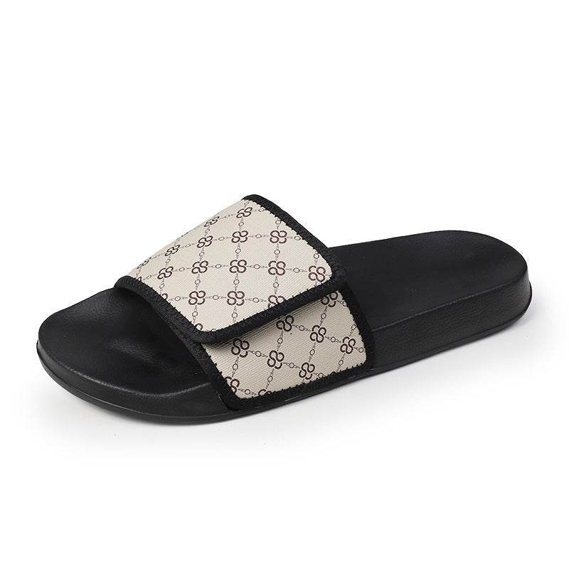 Cross-border Slippers Summer Outdoor Wear Niche High-grade Velcro Non-slip Beach Flip-flops Men - Mubimart