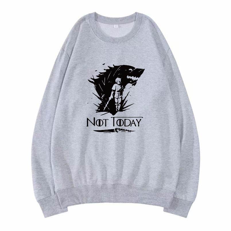 Versatile Plus Size Cotton Round Neck Men's Women's Pullover - Mubimart