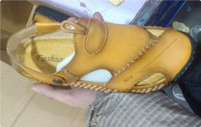 Genuine Leather Roman Summer Sandals For Men - Mubimart