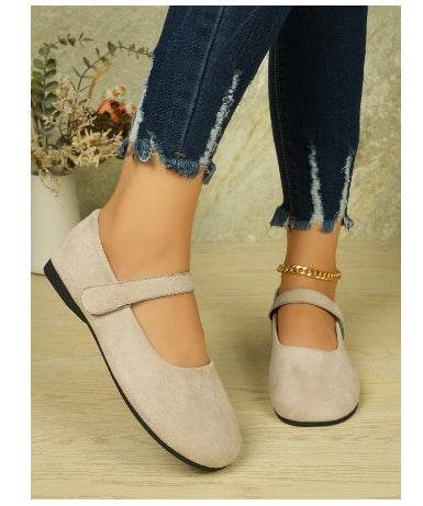 Soft Work High Heel Black Cloth Shoes - Mubimart