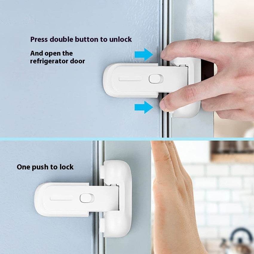 Refrigerator Lock Safety Lock Baby Protective Door Lock Anti-baby Open Refrigerator Door Cabinet Door Lock Drawer Lock - Mubimart