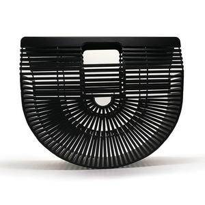 Bamboo Woven Bag Rattan Creative Beach Handbag Women - Mubimart