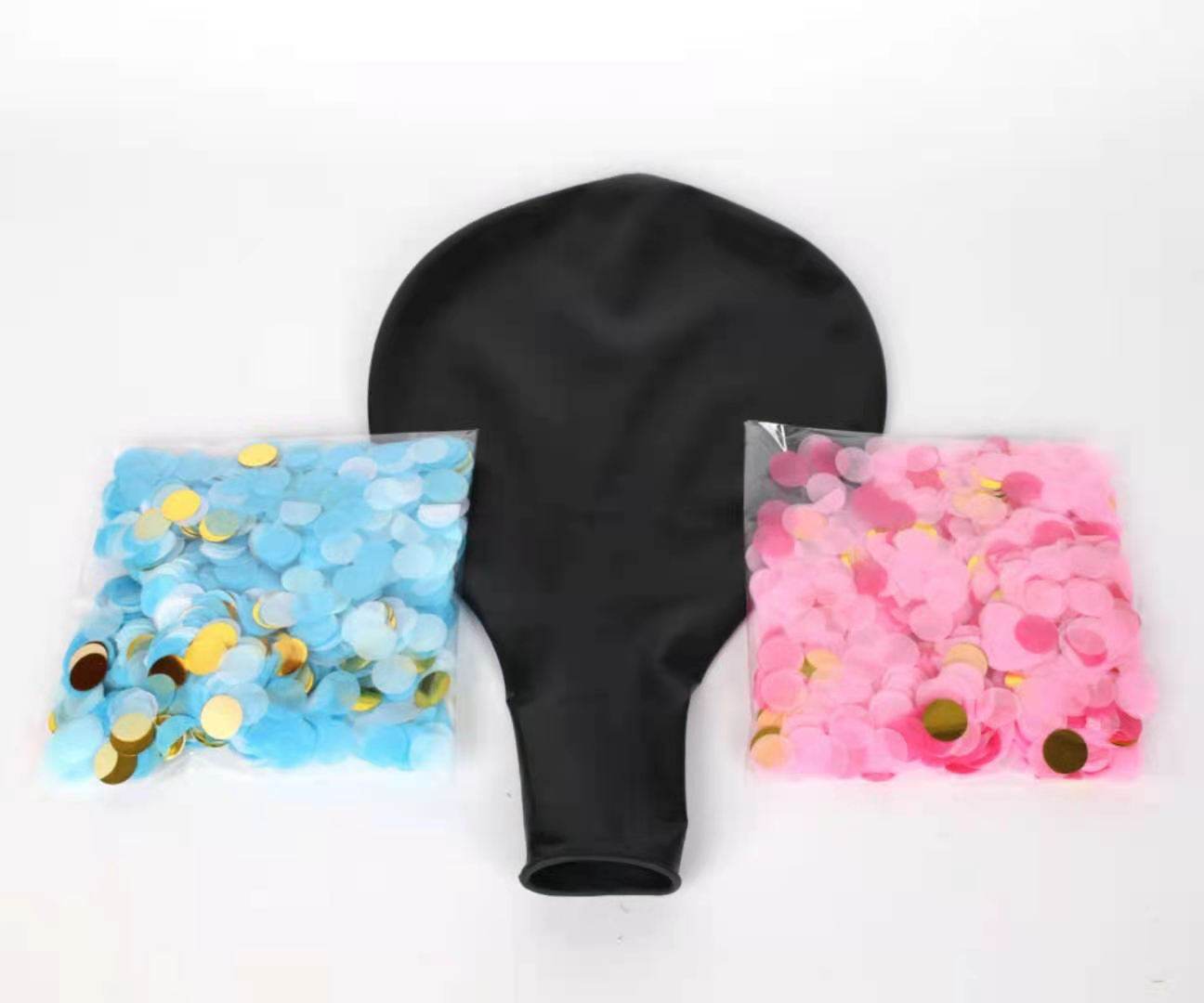 1pc 36inch Boy Or Girl Balloon Gender Reveal Party Black Latex - Mubimart