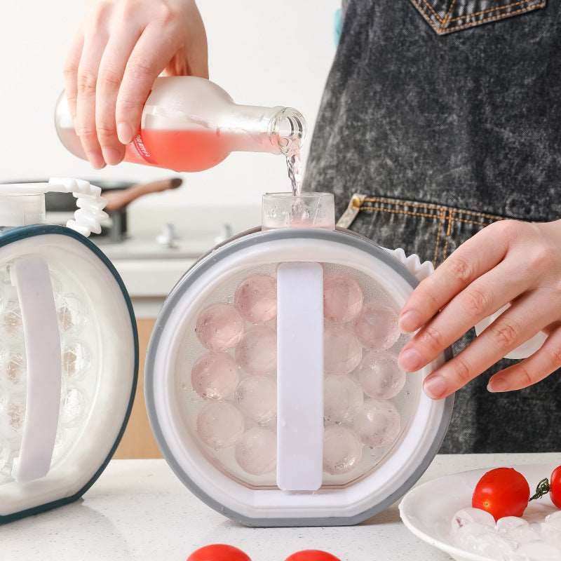 2 In 1 Portable Creative Ice Bottle Cold Kettle Household Ice Grid Frozen Ice Box Ice Cream Tools Bar Ice Ball Maker Kitchen Gadgets - Mubimart