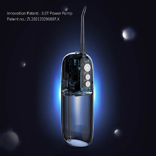 200ml Portable Flosser IPX7 Waterproof Electric Flosser USB Rechargeable Water Dental Picks With 4PCS Nozzle - Mubimart