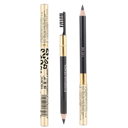 Yalaiyi Eyebrow Pencil Leopard Print Eyebrow Pencil Kuaishou And Douyin Live Broadcast Hot Selling Waterproof Distinct Look Wild Eyebrow Pencil - Mubimart