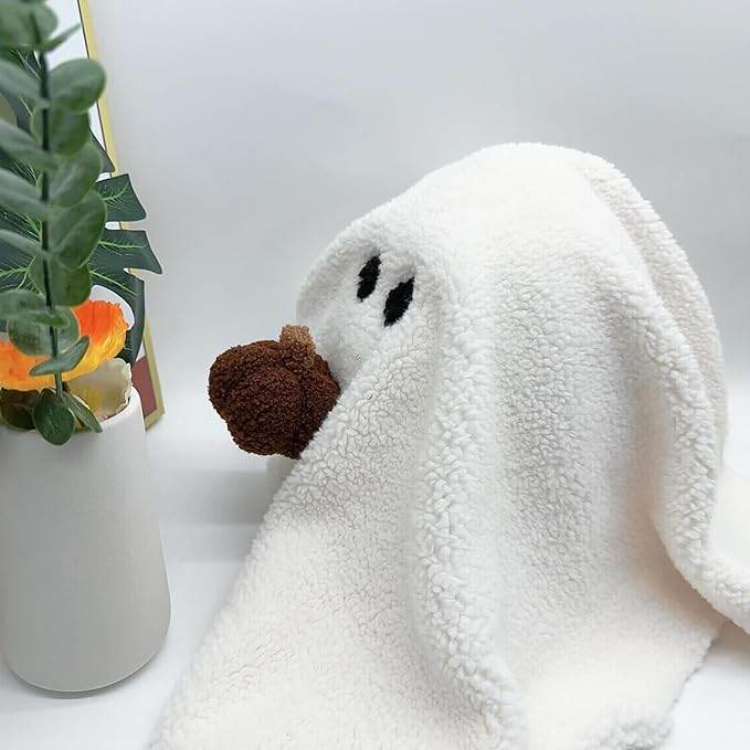 2023 Gus The Ghost With Pumpkin Pillow, Ghost Pillow With Pumpkin Plush For Halloween Decor, Ghost Shaped Pillow Halloween Christmas Thanksgiving Gift For Kids Boys Girls - Mubimart
