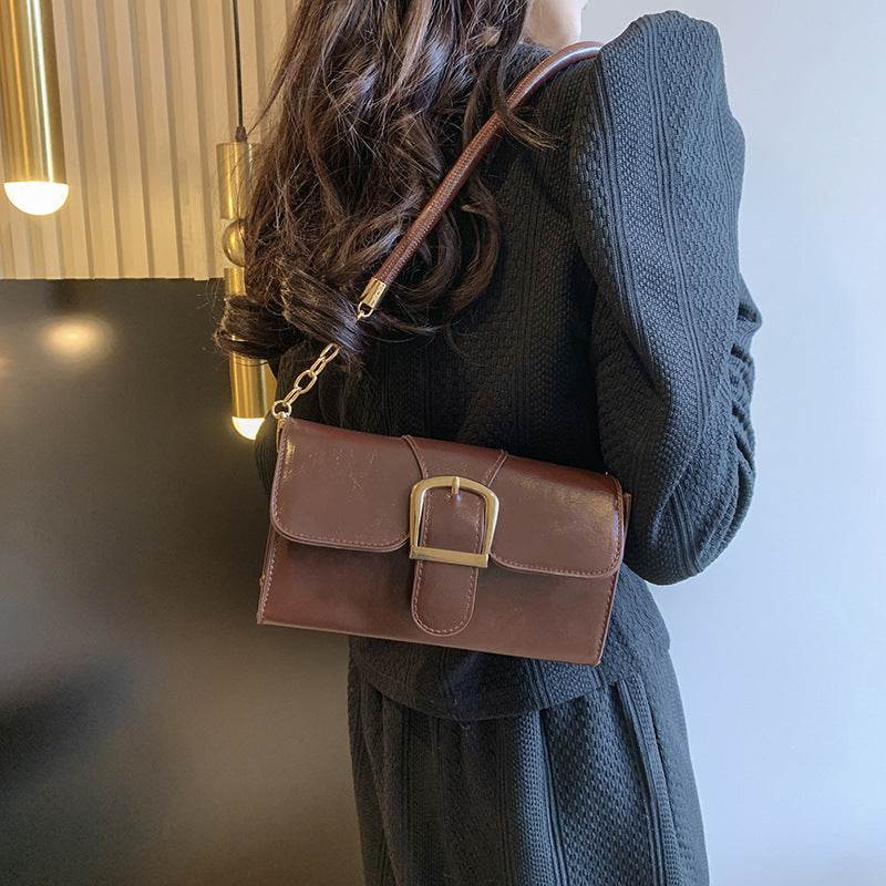 One Shoulder Crossbody Small Square Bag Women - Mubimart