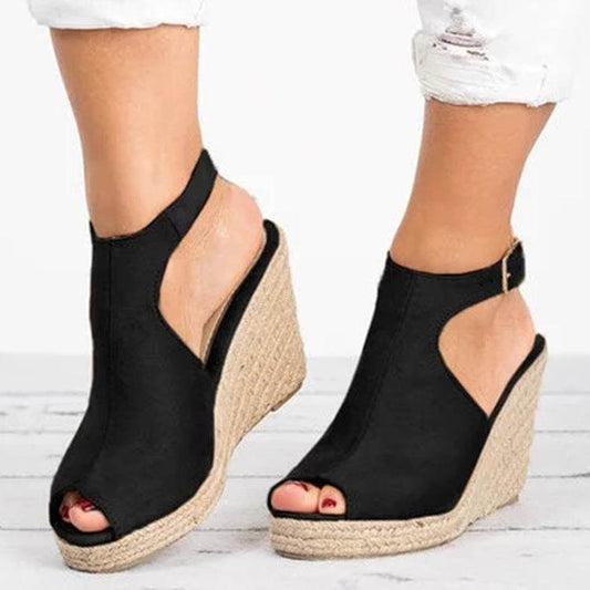 Fashion Women Platform Sandals Peep Toe Spartan Sandals Women Summer Wedges High Heel Shoes - Mubimart