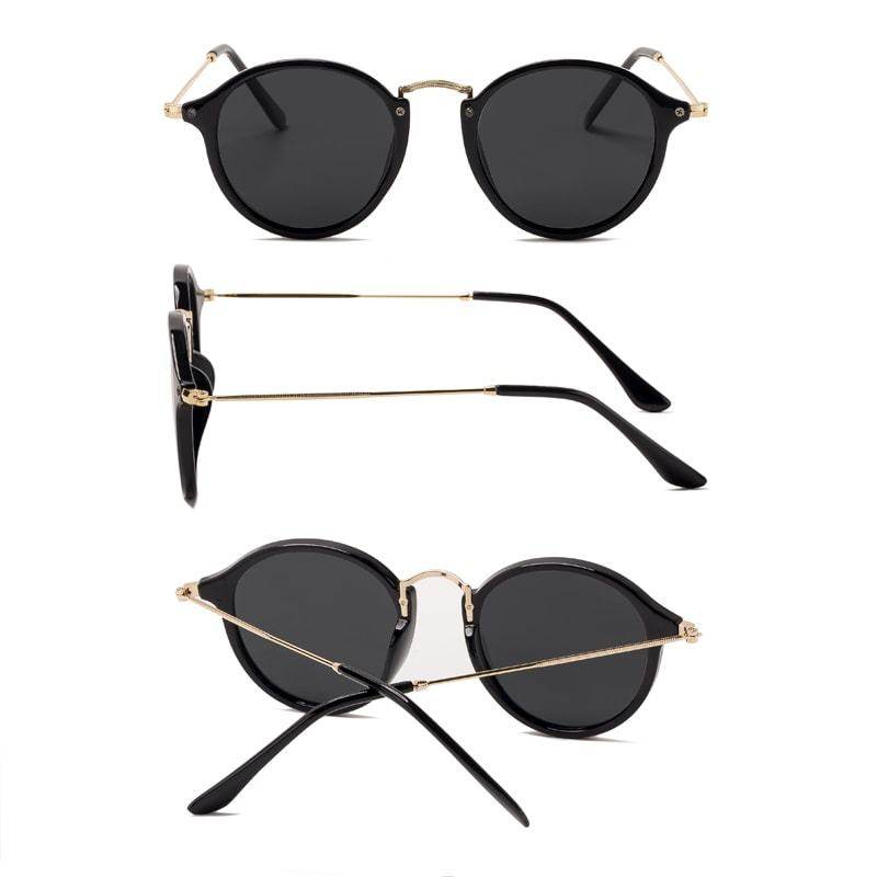 Round Metal Sunglasses Sunglasses For Men And Women - Mubimart