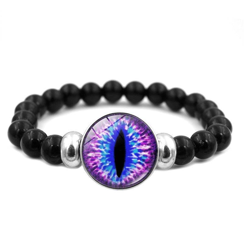 Dragon Eye Time Gemstone Beaded Bracelet - Mubimart