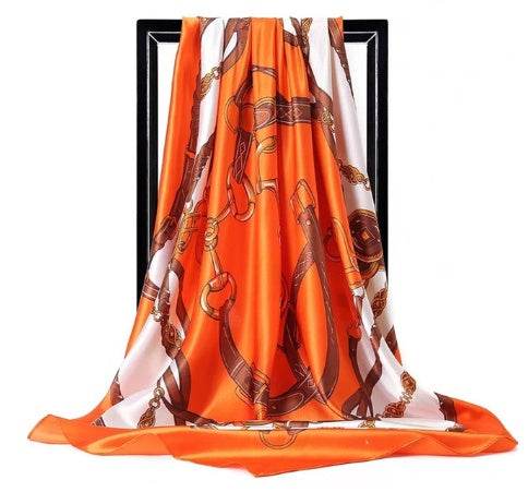 Women's chain bag scarf scarves - Mubimart