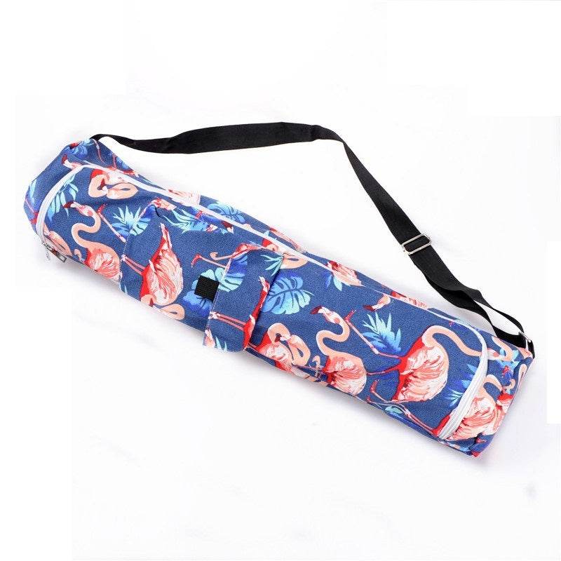 Portable yoga mat canvas bag - Mubimart