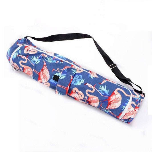 Portable yoga mat canvas bag - Mubimart