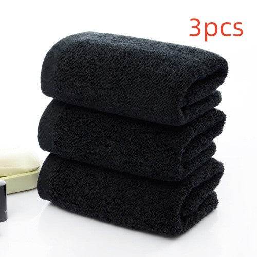 21 strands of black cotton towels - Mubimart