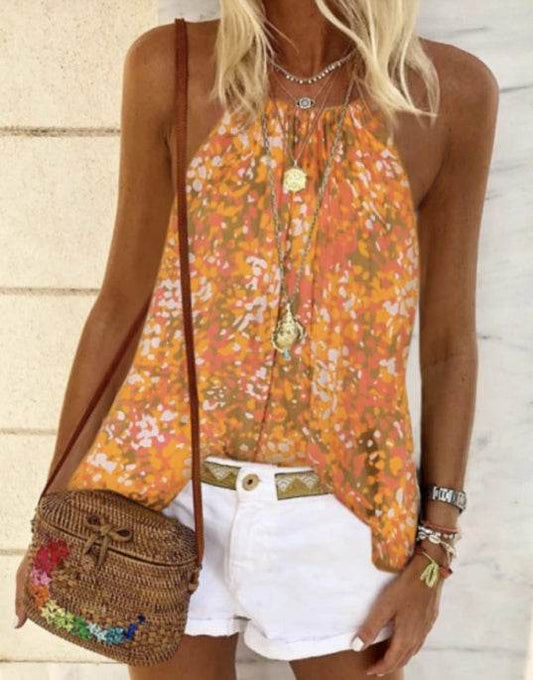 Women's printed camisole - Mubimart