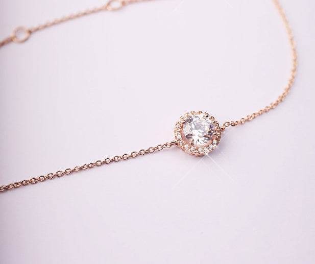 Round crystal anklets - Mubimart