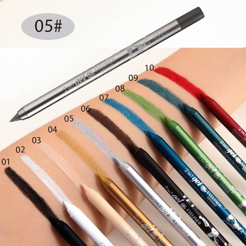 Long Lasting Eyeliner Pen Color Pigment Waterproof Gel Eyeliner Makeup - Mubimart