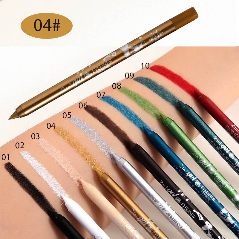Long Lasting Eyeliner Pen Color Pigment Waterproof Gel Eyeliner Makeup - Mubimart