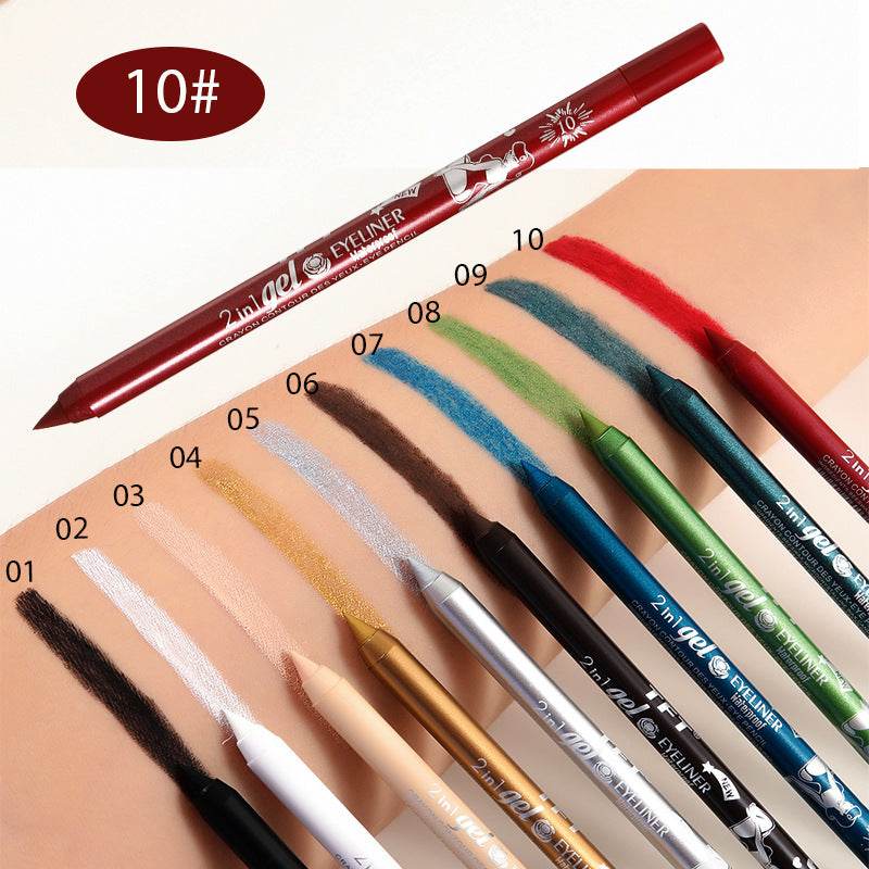 Long Lasting Eyeliner Pen Color Pigment Waterproof Gel Eyeliner Makeup - Mubimart