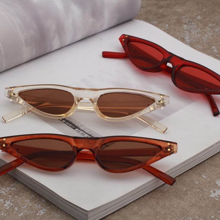 Retro sunglasses cat eye sunglasses ladies glasses - Mubimart