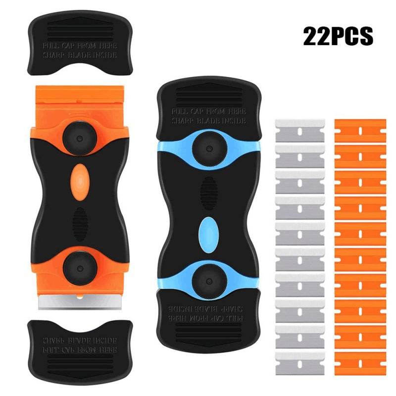 22-piece Portable Double-edged Squeegee To Remove Residues From Car Window Glue - Mubimart