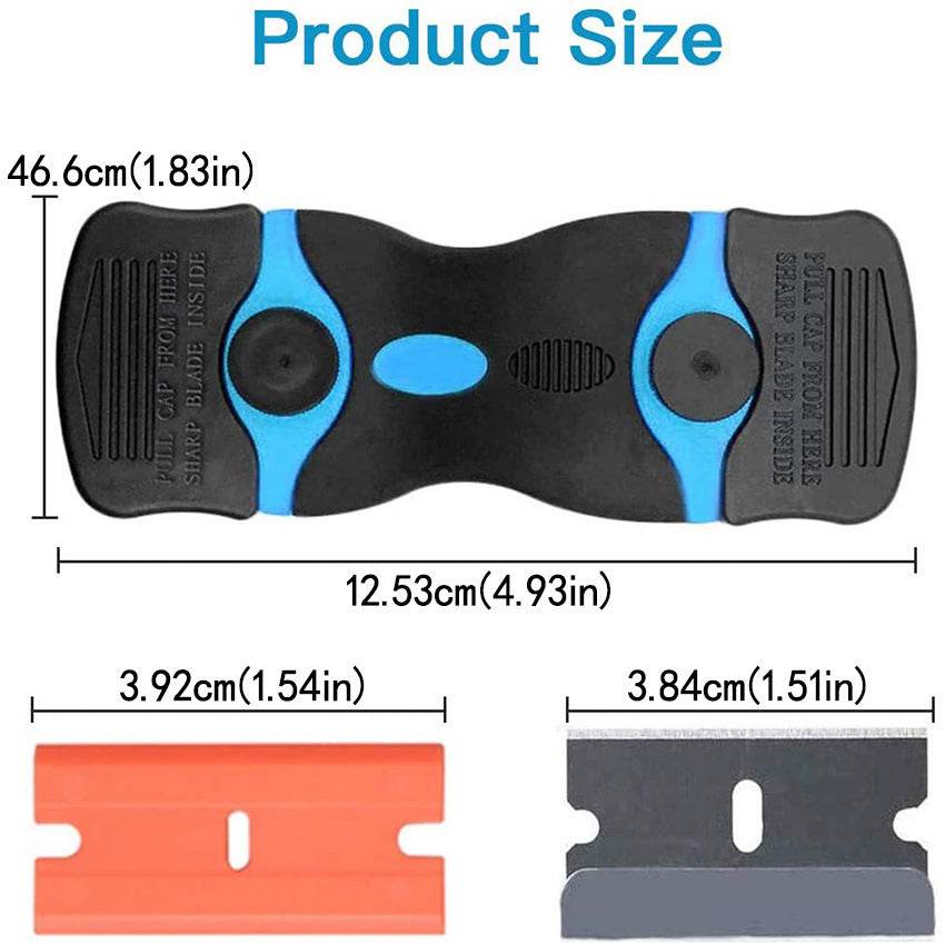 22-piece Portable Double-edged Squeegee To Remove Residues From Car Window Glue - Mubimart