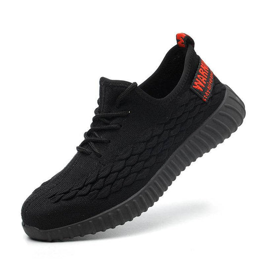 Plus Size Men's Winter Steel Toe Cap Protective Work Shoes Short Boots Men Steel Mid Sole Safety Indestructible Shoes - Mubimart