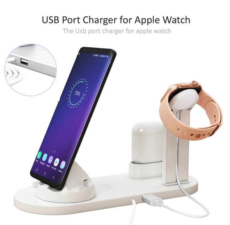 Three in one wireless charger - Mubimart