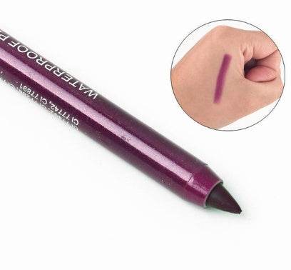 Wine Red Green Blue Purple Silver Eyeliner Eye And Eye Multi-use Eye Shadow Lipstick Eyebrow Pencil - Mubimart