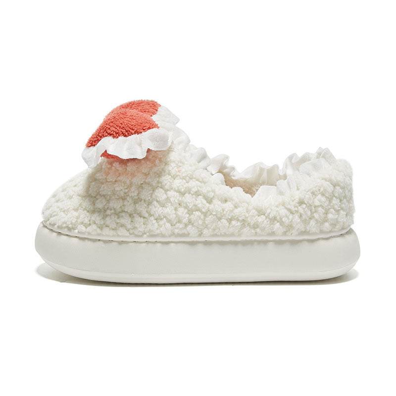 Cute Bow Cotton Slippers For Women - Mubimart