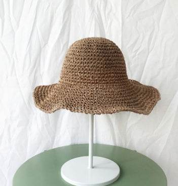 Summer Outing Sunscreen Hat for Women with Foldable Straw Hats Holiday Cool Hat Beach Hat - Mubimart
