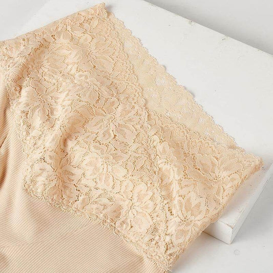Boxer lace high waist panties - Mubimart