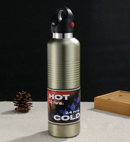Stainless steel sports bottle without thread - Mubimart