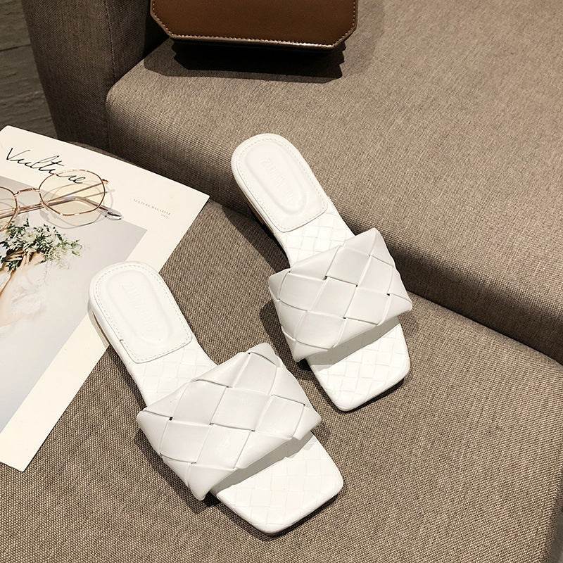 Flat woven mules - Mubimart