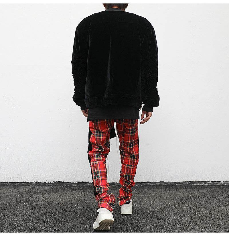 Velvet Bomber Jacket - Mubimart