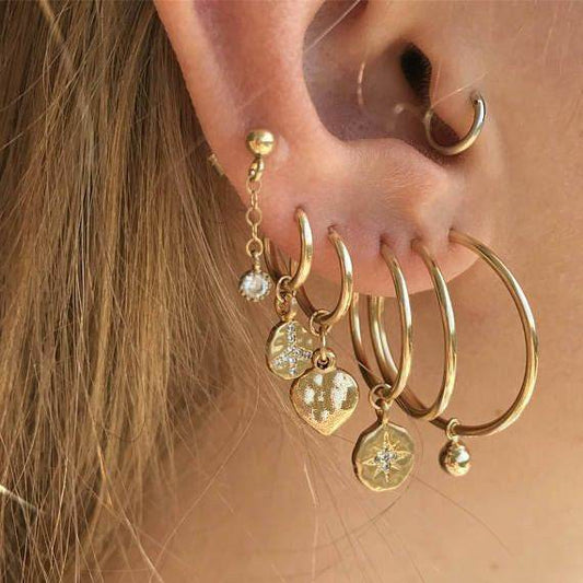 Women's ear hoop earrings - Mubimart