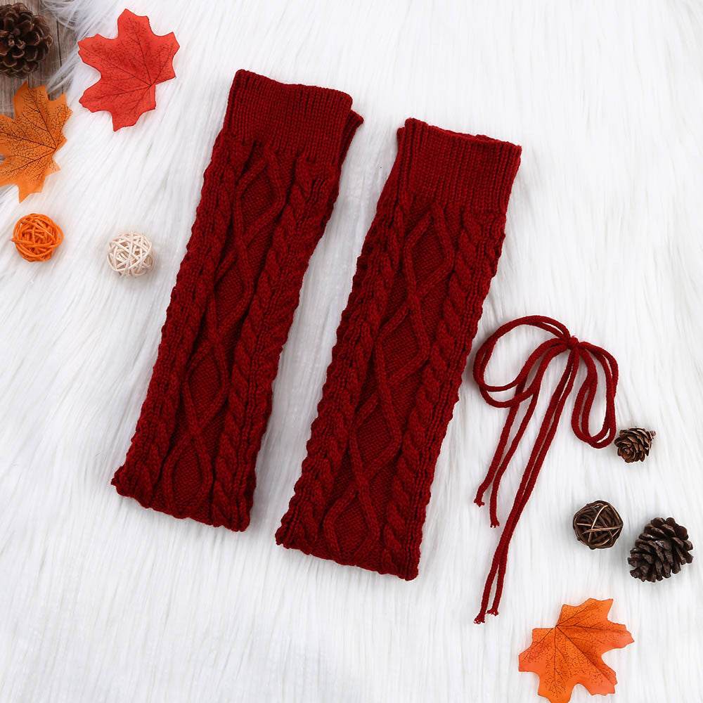 Solid color knee socks - Mubimart