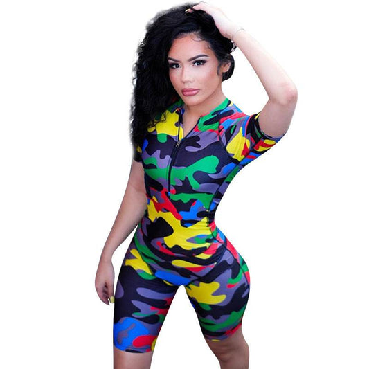 Camouflage bodysuit - Mubimart