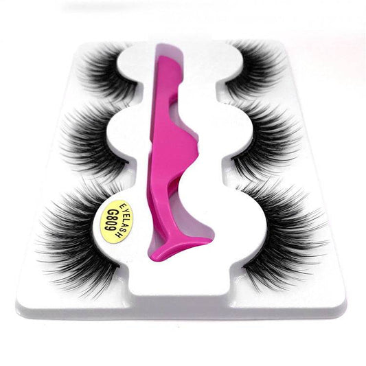 Tweezers eyelash set - Mubimart